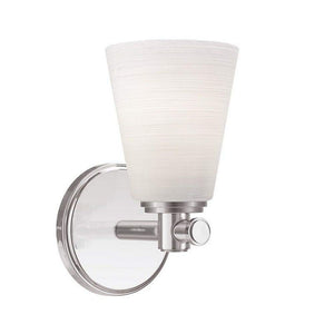 Hudson Valley Lighting 1841-SN Transitional One Light Bath Bracket Wall-sconces, 1, Pewter, Nickel, Silver