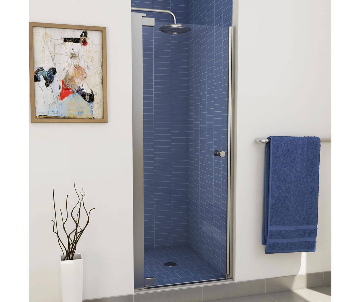 Madono Pivot Shower Door 24 ½-26 ½ x 67 in. 6 mm