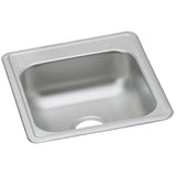 Elkay D117210 Dayton Stainless Steel 17" x 21-1/4" x 6-1/2", 0-Hole Single Bowl Drop-in Bar Sink