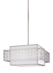 Feiss F3103/3SRS Kenney Multi Light Pendant, Satin Nickel, 3-Light (20