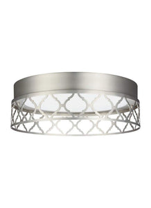 Murray Feiss FM501SN-LED One Feiss Amani FM501-LED Flush Mount Light, Satin Nickel