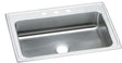 Elkay LRS33223 Elkay Lustertone Classic Stainless Steel 33" x 22" x 7-5/8", Single Bowl Drop-in Sink