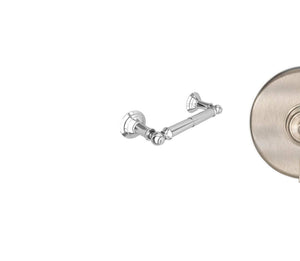 Newport Brass 34-28 Double Post Tissue Holder from the Aylesbury and Jacobean Co, Satin Nickel