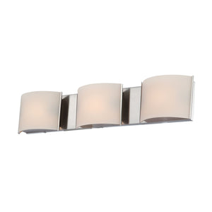 Elk BV6T3-10-16M Elk Lighting BV6T3-10-16M Pandora 3 Light Vanity In Satin Nickel And White Opal Glass