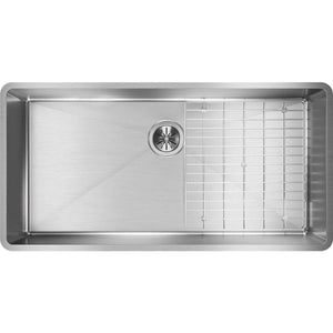 Elkay Crosstown ECTRU35179DBG Single Bowl Undermount Stainless Steel Kitchen Sink Kit