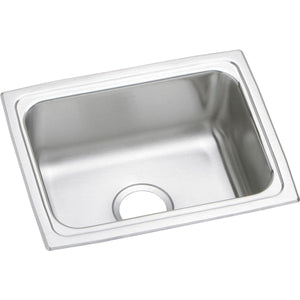 Elkay Lustertone LFR2519 Single Bowl Top Mount Stainless Steel Sink