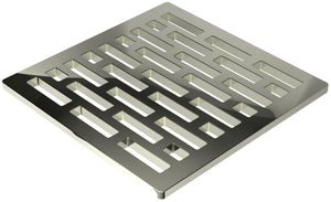 Newport Brass 233-406/15 Newport Brass 233-406/15 4" Square Shower Drain Polished Nickel