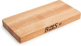 John Boos Chop-N-Slice Maple Wood Cutting Board for Kitchen Prep, 1" Thick, Small, Edge Grain, Rectangle Charcuterie Boos Block, 16" x 10", Reversible