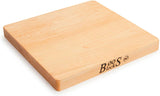 John Boos Chop-N-Slice Maple Wood Cutting Board for Kitchen Prep, 1" Thick, Small, Edge Grain, Rectangle Charcuterie Boos Block, 16" x 10", Reversible