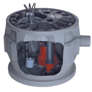 Liberty Pumps P382LE41/A2-EYE 4/10 hp Pre-Assembled Simplex Sewage System with NightEye Technology, 10' Cord and 2