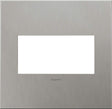 Legrand AWC2GBS4 Brushed Stainless Steel, 2-Gang Wall PlateBrushed Stainless Steel