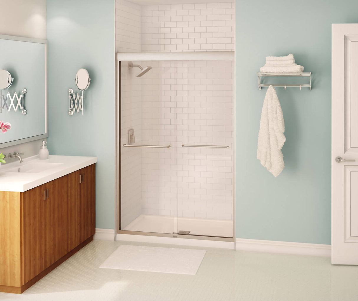 Aura Sliding Shower Door 40-44 x 71 in. 6 mm