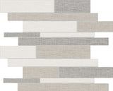 BELGIAN LINEN LIGHT BLEND RANDOM STRIP HD MOSAIC 11.73 X 11.73 SHEET Case  ( 10 EACH )