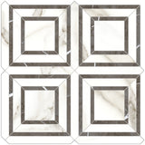 MAYFAIR CALACATTA ORO PIAZZA HD POLISHED PORCELAIN MOSAICS Case  ( 10 EACH )