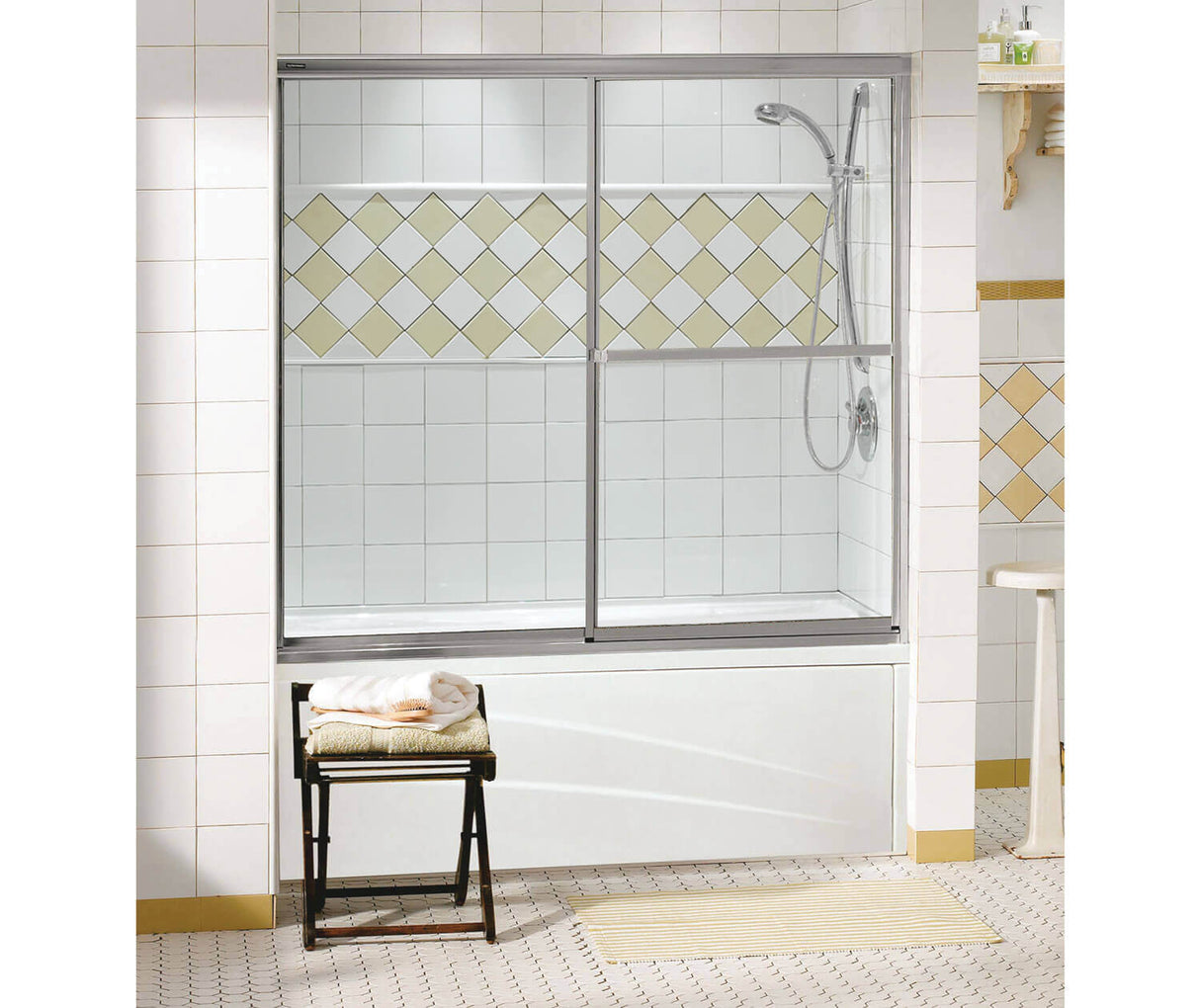 Decor Plus Sliding Tub Door 57 ½-59 ½ x 56 in.