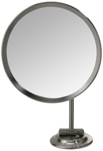 Mirror Image Single-Sided Round LED Lighted Magnified Make-up Mirror, Brushed Nickel