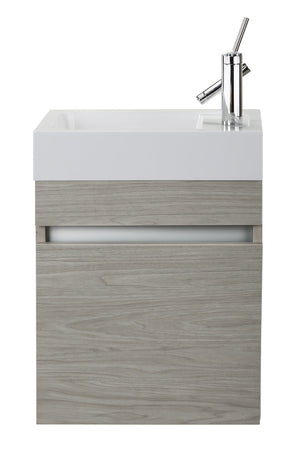 Cutler FVPICCWKND18 Piccolo Collection 18" Space Saver Wall Mount Bathroom Vanity - Weekend Getaway