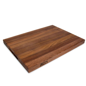 John Boos Walnut Wood Cutting Board for Kitchen Prep, 1.5 Inch Thick, Large Edge Grain Rectangular Reversible Charcuterie Boos Block, 20