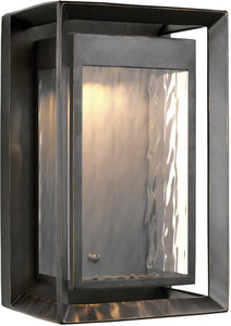 Feiss OL13703ANBZ-L1 Urbandale StoneStrong LED Marine Grade Outdoor Patio Lighting Wall Lantern, Bronze, 1-Light (10