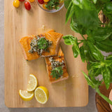 John Boos Chop-N-Slice Maple Wood Cutting Board for Kitchen Prep, 1" Thick, Small, Edge Grain, Rectangle Charcuterie Boos Block, 16" x 10", Reversible