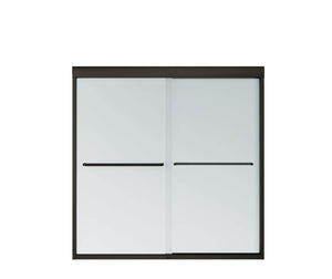 Aura Sliding Tub Door 55-59 x 57 in. 6 mm