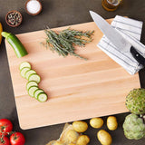 John Boos Chop-N-Slice Maple Wood Cutting Board for Kitchen Prep, 1" Thick, Small, Edge Grain, Rectangle Charcuterie Boos Block, 16" x 10", Reversible