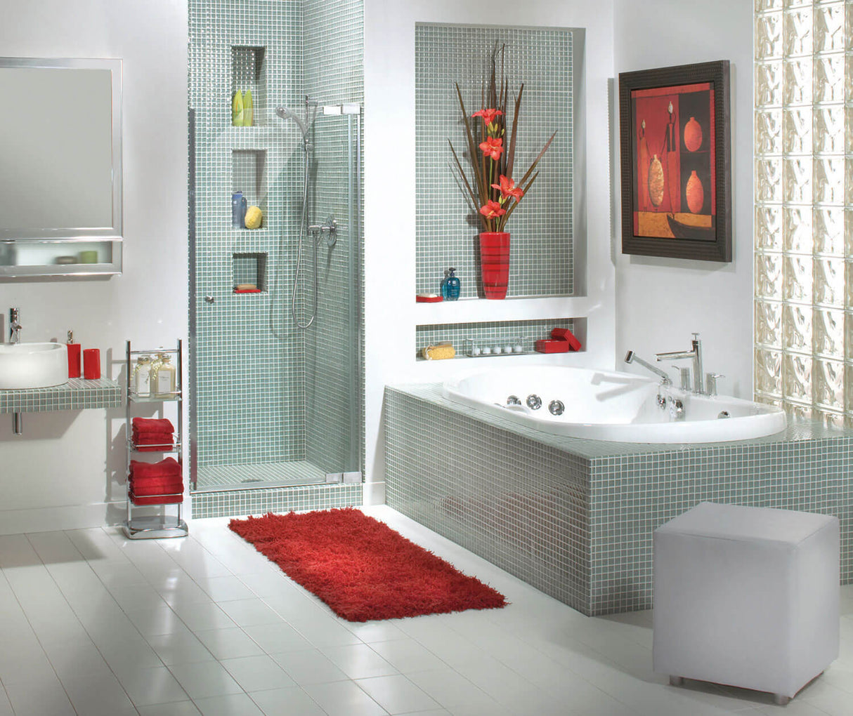 Kleara 1-panel Pivot Shower Door 25 ½-27 ½ x 69 in. 6 mm