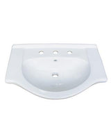 Fairmont Designs 101-2617W8 26" Ceramic Eurotop 8" Widespread Sink - White, Fairmont Designs, Bath, Fairmont Designs Bath, PoshPrime, Vanity Tops - POSHHAUS