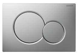 Geberit 115.770.46.5 Sigma01 Dual Flush Actuator Plate Plastic Matte Chrome