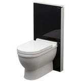 Geberit "Monoliths" for Floor Mounted Toilets Black Glass w/ Duravit Starck 3 and Seat/Lid, Geberit, Bath, Geberit, Toilets - In-wall Carriers, Toilets - One Piece - POSHHAUS