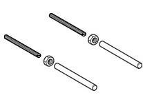 Geberit 242.318.00.1 Mounting Rod Extention Set for Wall-hung Urinal