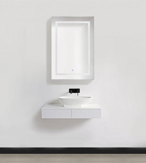 Krugg Svange2436R LED Medicine Cabinet 24"x36" Recessed or Surface Mount Mirror Cabinet w/Dimmer & Defogger + 3X Makeup Mirror Inside & Outlet + USB, Right Side Open, Krugg, Krugg - POSHHAUS