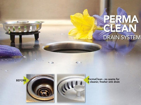 Lenova PC-SS-12Ri-S1 PermaClean Undermount Single Bowl Kitchen Sink Stainless Steel Sink, LENOVA,  - POSHHAUS