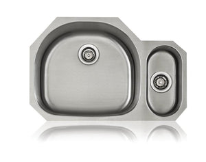 Lenova SS-CL-D4L Classic 18 Gauge Undermount Double Bowl Kitchen Sink Stainless Steel