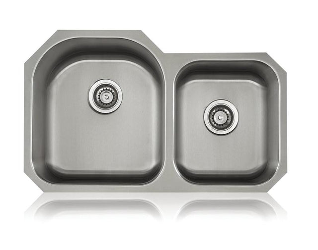 Lenova SS-CL-D7L 18-Gauge Stainless Steel Classic Unequal Double Bowl Undermount Kitchen Sink, LENOVA, Kitchen, Kitchen Sinks - Undermount, Lenova, PoshPrime - POSHHAUS
