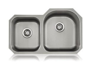 Lenova SS-CL-D7R Classic 18 Gauge Undermount Double Bowl Kitchen Sink Stainless Steel