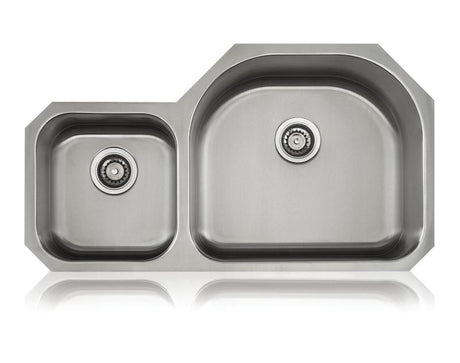 Lenova SS-CL-D9R Classic 18 Gauge Undermount Double Bowl Kitchen Sink Stainless Steel, LENOVA, Kitchen, Kitchen Sinks - Undermount, Lenova, PoshHaus Keene - POSHHAUS