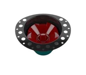 OSB ID357 Cast Iron Island Tub Drain Testable Rough-in for Freestanding Bath Tubs