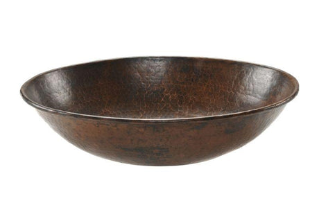 Premier Copper Products VO17WDB Oval Wired Rimmed Vessel Hammered Copper Sink Oil Rubbed Bronze, Premier Copper Products, Bath, Bath Sinks, bathroom, Premier Copper Products, Sink - POSHHAUS