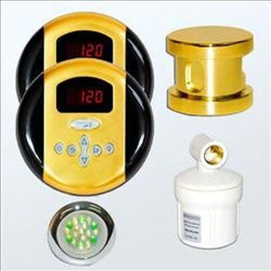 SteamSpa Royal Control Kit in Polished Gold RYPKGO