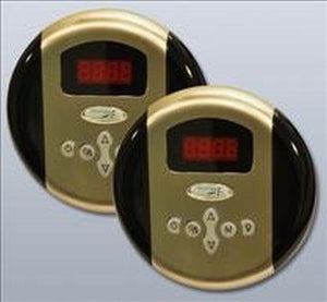 SteamSpa Programmable Dual Control Panels in Brushed Nickel G-SC-2-75-BN