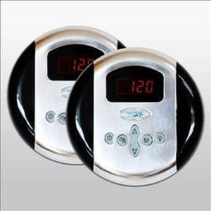 SteamSpa Programmable Dual Control Panels in Chrome G-SC-2-75-PC