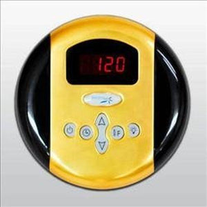 SteamSpa Programmable Control Panel with Presets in Polished Gold G-SC-200-PG