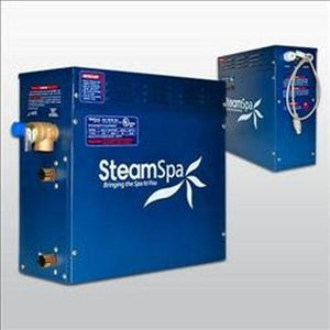 SteamSpa Royal 9 KW QuickStart Acu-Steam Bath Generator Package in Polished Gold RY900GD