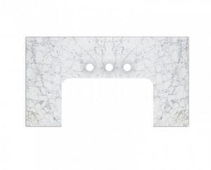 Fairmont Designs T3-FV3823WC 3cm (1-1/4") 37.5x23" White Carrera (WC) Marble Farmhouse Top, Fairmont Designs, Bath, Fairmont Designs Bath, PoshHaus Keene, Vanity Tops - POSHHAUS