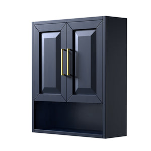 Daria Wall-Mounted Storage Cabinet in Dark Blue
