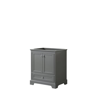 Deborah 30 Inch Single Bathroom Vanity in Dark Gray No Countertop No Sink and No Mirror