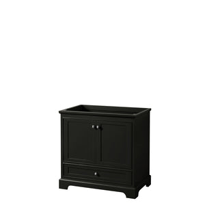 Deborah 36 Inch Single Bathroom Vanity in Dark Espresso No Countertop No Sink and No Mirror