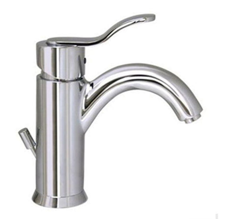 Whitehaus 3-04012-C Galleryhaus single hole/single lever lavatory faucet w/ pop-up waste - Polished Chrome, Whitehaus, Whitehaus - POSHHAUS