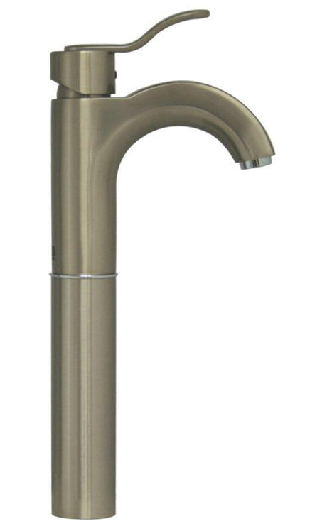 Whitehaus 3-04044-BN Wavehaus single hole/single lever elevated lavatory faucet - Brushed Nickel, Whitehaus, Whitehaus - POSHHAUS